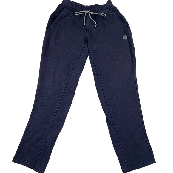 Under Armour Fitted Jogger Pants Mens Large Blue Drawstring Athleisure Comfort - Picture 1 of 7
